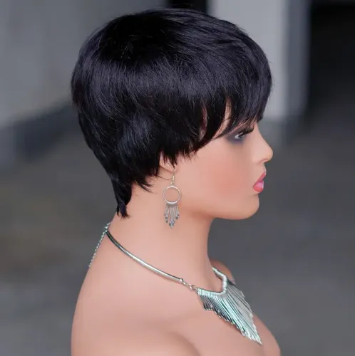 Peluca De Cabello 100×100 Humano Natural 10cm
