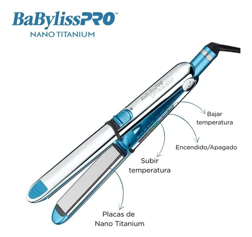 Planchita Pelo Babyliss Alisado Óptima 3000 Bivoltaje
