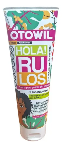 Crema De Peinar Sin Enjuague Rulos Otowil 120g Brillo