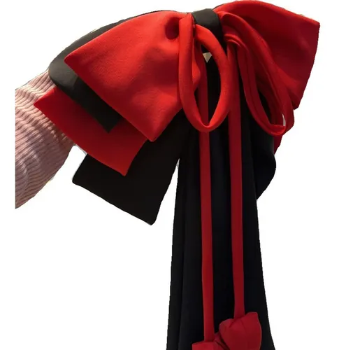 Fashionable Hiarpiece Bows Hair Clip Large Ribbon Hairpin 6ee717114-a