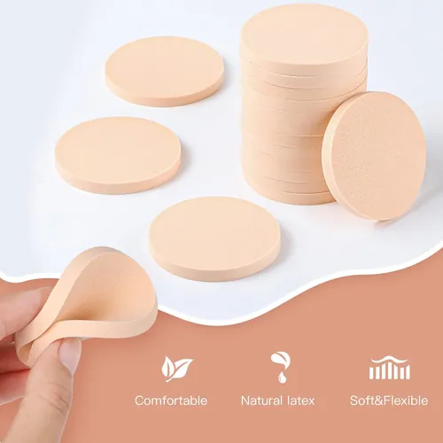 Esponjas De Maquillaje Redondas Con Forma De Rótula, 100 Uni