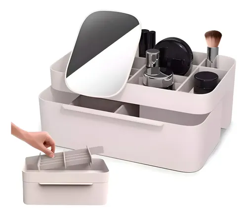 Organizador Mesa Maquillaje Manicuria Escritorio Plastico E