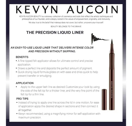 Delineador Líquido Kevyn Aucoin The Precision 1 Ml Negro