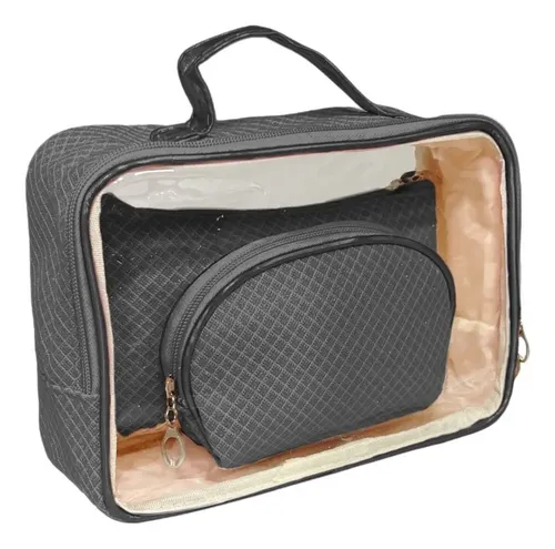Porta Cosméticos Organizador Pack X3 Estuche Multiuso Mujer