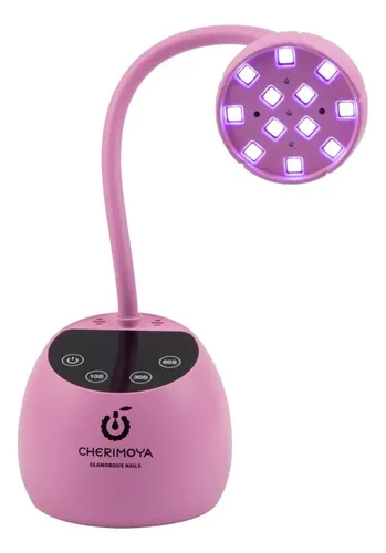 Cabina Lampara Para Uñas Inalámbrica 27W. Uv Led Calabaza Rosa Cherimoya
