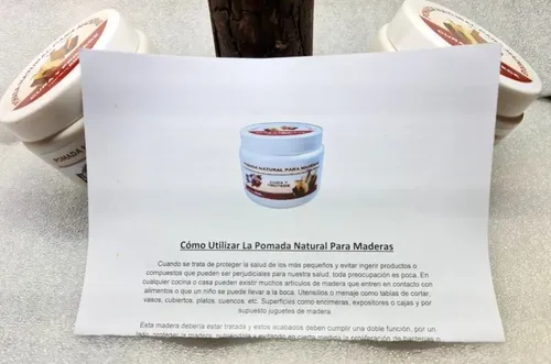 Pomada Natural P Maderas Alimentos Utensilios Juguetes Mates