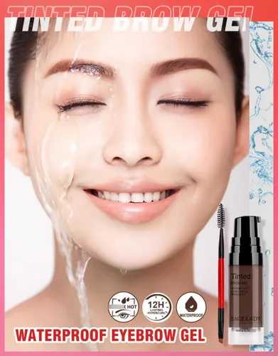 Gel De Cejas Sace Lady 3d Marrón Oscuro 24 Horas Impermeable