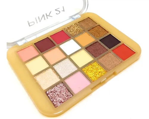 Paleta Sombras Ojo Matte Glitter Love Pink 21 Set 2 Unidades