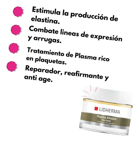 Lidherma Plasma Infusion Face Cream 50grs Tipo de piel Todo tipo de piel