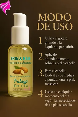 Pack Frilayp de 3 Serums con Aceites Naturales para Cabello y Piel