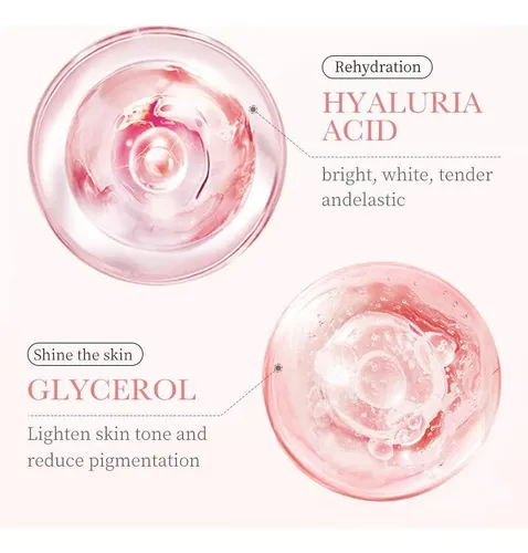 Crema Hidratante Vwtyuiibioaoua Con Ácido Hialurónico Rosa,