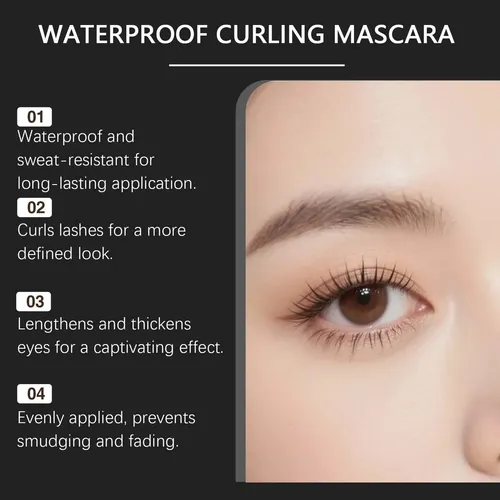 Máscara De Ondulação À Prova D'água, 4ml, 1 Unidade