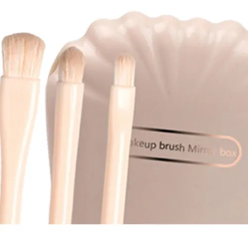 Juego De Herramientas De Pinceles De Maquillaje Con Beige