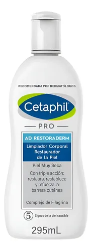 Crema Corporal Cetaphil Pro Ad Restoraderm De Limpieza 295ml