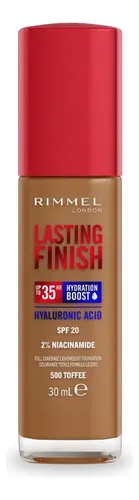 Base De Maquillaje Lasting Finish 35 Hours Rimmel London Tono 500 Toffee