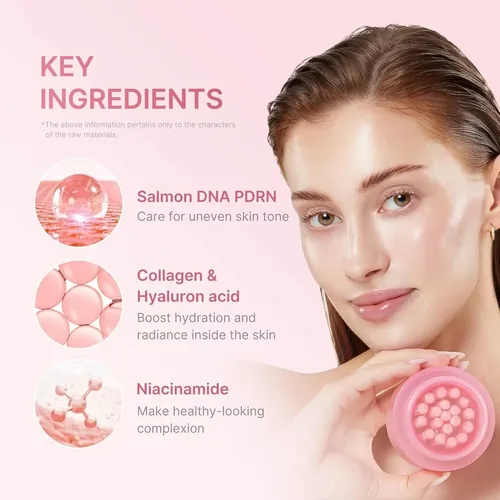 Crema Facial Cápsulas Rosa Colágeno Pdrn Hidratante Brillo