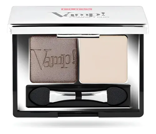 Sombra De Ojos Pupa Vamp! Compact Eyeshadow Duo Color 06 Brown Vanilla