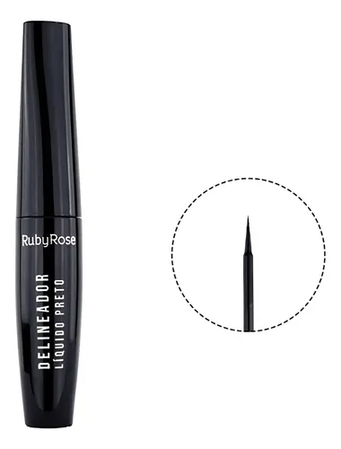 Delineador Líquido Ruby Rose Negro Original