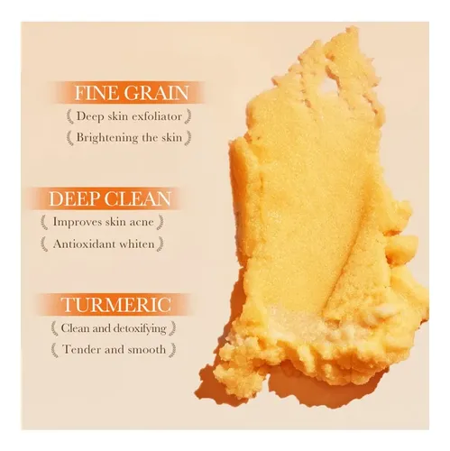 Exfoliante Corporal Con Cúrcuma, 280 G, Frasco Individual