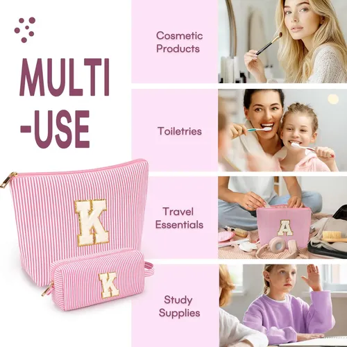 Set De Bolsas De Maquillaje Mibasies Pink K Para Mujeres Y N