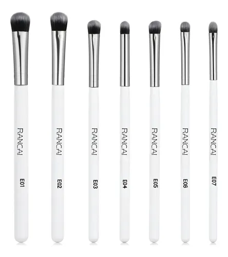 7 Pcs Eye Makeup Brush Set, Portable Small Makeup Brush