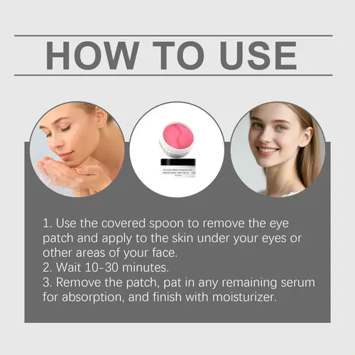 Parches Para Ojos Ss Rr, Hidrogel De Colágeno Con