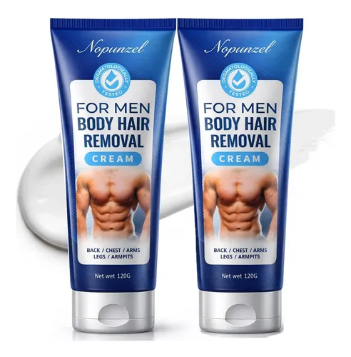 Crema Depilatoria Para Hombres Nopunzel 4.2 Oz (pack De 2)