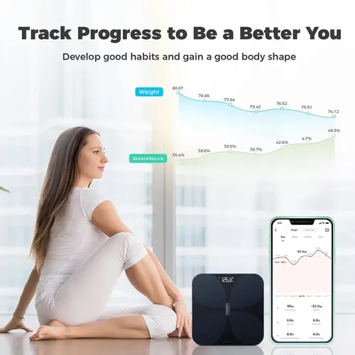 Balanza Inteligente Yunmai Pro con Bluetooth para Grasa Corporal e IMC