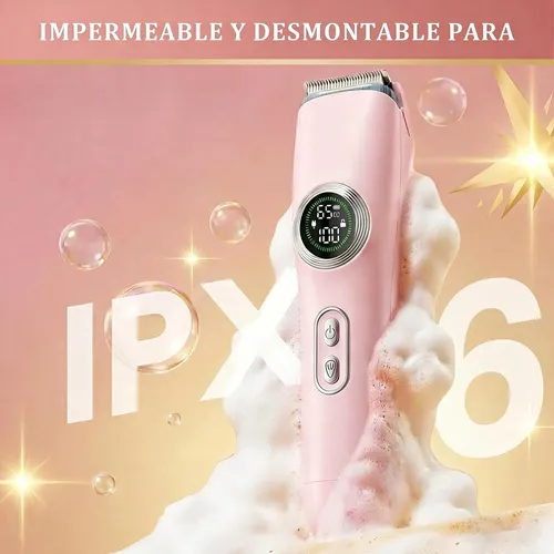 .depiladora Eléctrica Rasuradora Mujer Doble Cabeza 2 En 1 Rosa