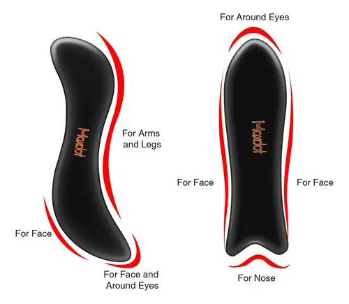 Juego De Herramientas De Masaje Gua Sha Maxdot, 5 Piezas, Pa