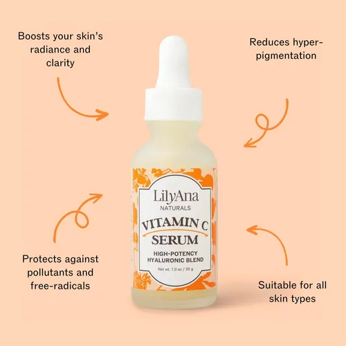 Sérum Lilyana Naturals Vitamina C Con Ácido Hialurónico 30 M