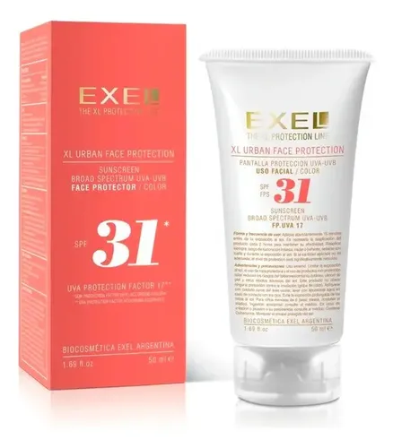 Protector Solar Facial Color Factor 31 Exel 50ml