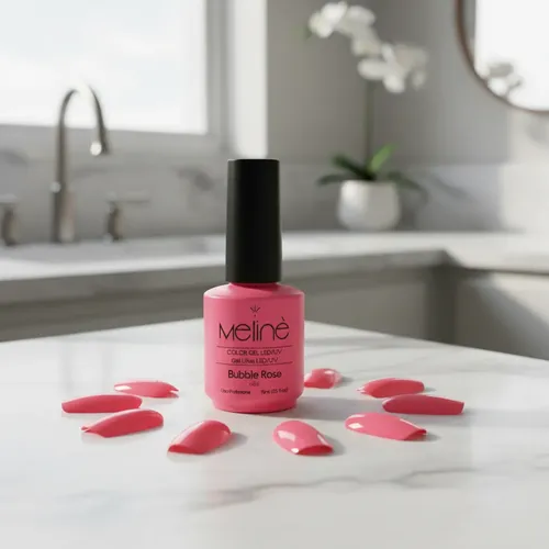Meline Esmalte Semipermanente Gel Led/uv 086 Bubble Rose