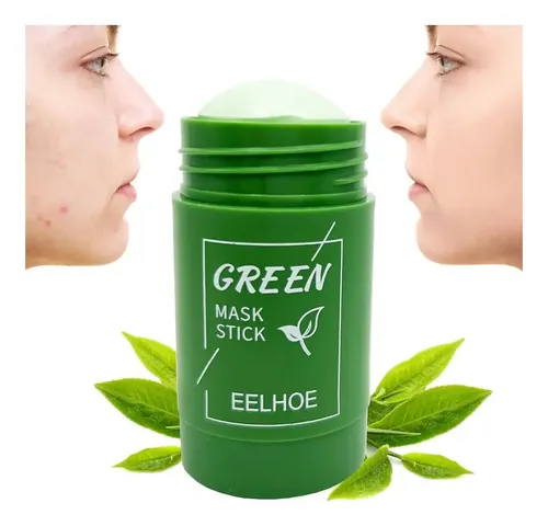 Green Mask Stick Acne, Aceite De Té Verde, Limpieza Profunda