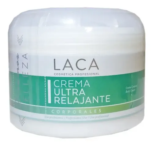 Crema Ultra Relajante Laca Masajes Relajación Contracturas Fragancia Única Tipo de envase Pote Tipos de piel Todo tipo de piel