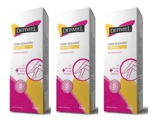 Crema Depilatoria Para Cuerpo Clasica 120g-depimiel Pack X 3