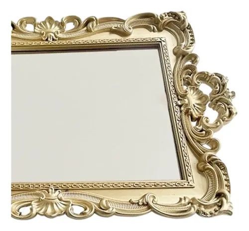 Plato Decorativo Espejo Para Maquillaje