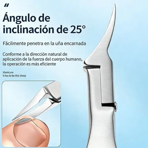 Cortaúñas Profesional Acero Inoxidable Para Uñas Encarnadas