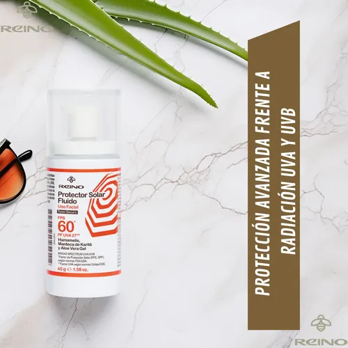 Protector Solar Spf 60 Facial Corporal Fluido Tono Oscuro