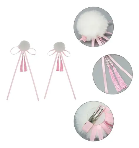 Pinza Para El Pelo Lolita Con Borlas, Pompón, Broche