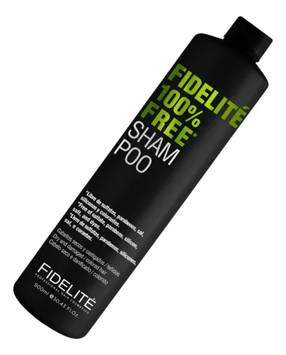 Fidelite Shampoo 100% Free Cabello Seco Y Castigado 900ml X3