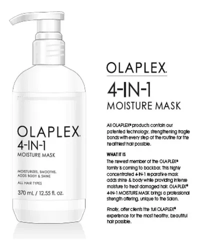 Mascarilla Hidratante 4 En 1 Olaplex Para El Cabello, 370 Ml