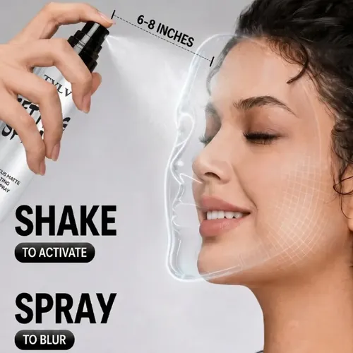 Spray Fijador Hidratante, Mate Natural, De Secado Rápido, Ac