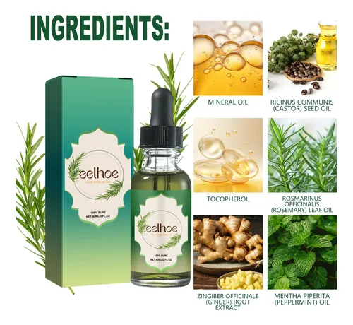 Aceite Capilar De Romero Eelhoe Para Cabello Fuerte Y Grueso