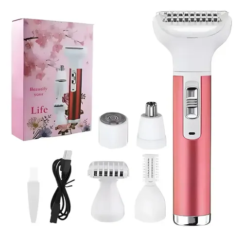 Afeitadora Depiladora Recortadora De Mujer 5 En 1 Usb