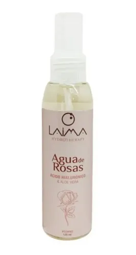 Loción Hidratante Laima Agua De Rosas Con Ácido Hialurónico Vegano 125ml
