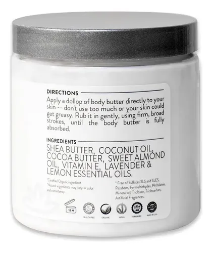 Manteca Corporal Glimmer Goddess Organic 240 Ml, Romero Y Me