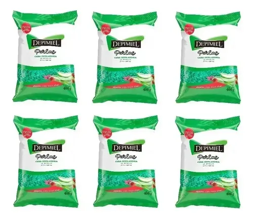 Cera Depimiel En Perlas Vegetal Con Aloe Vera 400g X6un