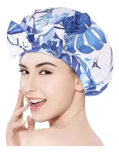 Gorro De Ducha De Satén De Tela De Seda Impermeable Para Cab
