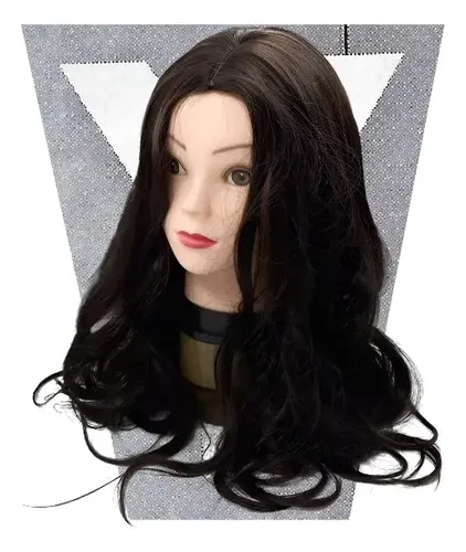 Pelucas Varios Tonos Simil Natural Ondas Sin Flequillo
